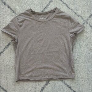 Abercrombie & Fitch Heathered Brown Tee